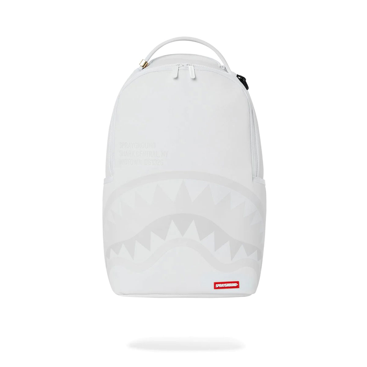 תיק גב לבן אפור בהיר ספרייגראונד SPRAYGROUND SHARK CENTRAL 2 0 WHITE